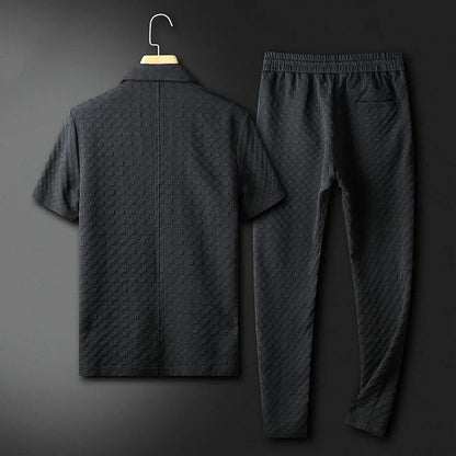 Zweiteiliges Herren-Sommeroutfit aus leichter Baumwolle | Ideal für Frühling & Sommer