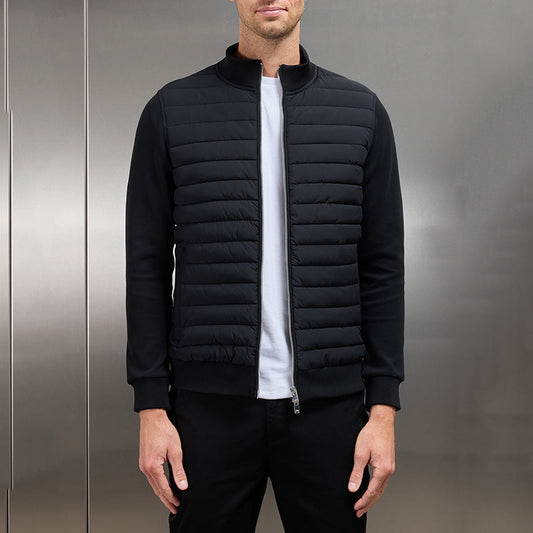 Herren Leichte Strickjacke aus Baumwollmischung mit Stehkragen | Ideal für Frühling & Herbst