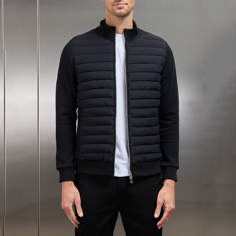 Herren Leichte Strickjacke aus Baumwollmischung mit Stehkragen | Ideal für Frühling & Herbst