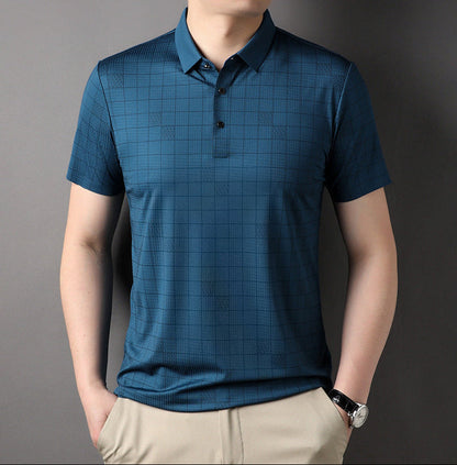 Herren Dünnes Ice-Silk Kurzarm-T-Shirt – Ideal für den Sommer