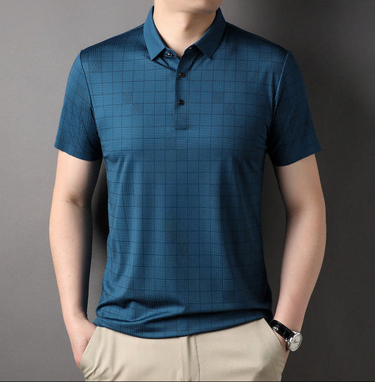 Herren Dünnes Ice-Silk Kurzarm-T-Shirt – Ideal für den Sommer