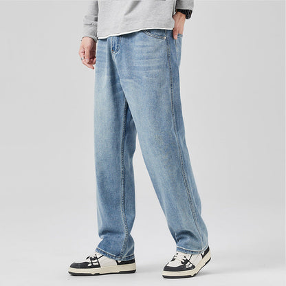 Locker sitzende Jeans mit mittlerer Taille – ideal für Frühling und Herbst