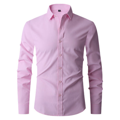 Herren Slim Fit Langarmhemd – Ideal für Frühling und Herbst
