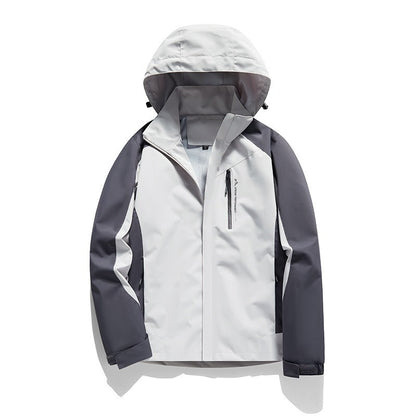 Wasserdichte Winddichte Outdoor-Jacke mit Abnehmbaren Ärmeln –  Ideal für Frühling