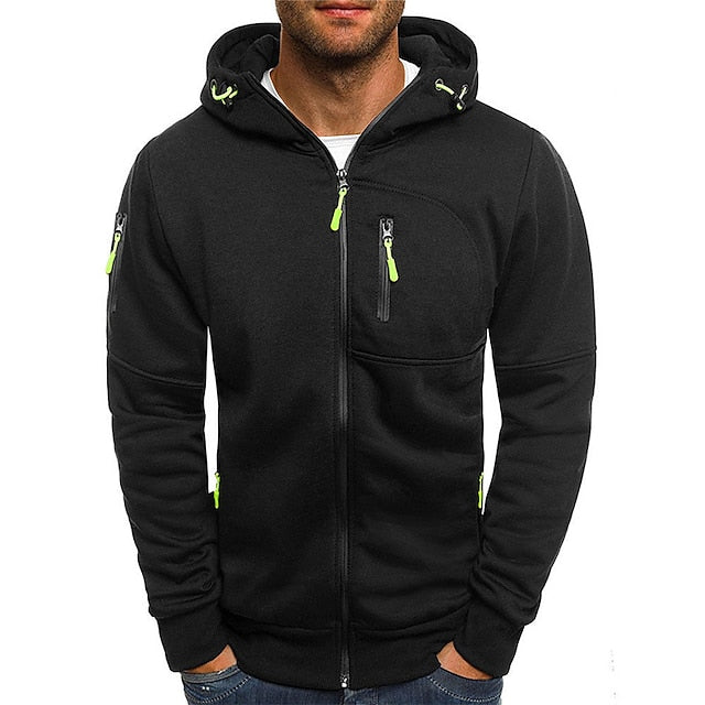 Herren Kapuzenpullover mit Weicher Baumwollmischung – Warm & Atmungsaktiv für Herbst & Winter