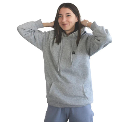 Wiederaufladbarer Beheizter Hoodie mit 3 Wärmestufen – Wasserabweisend und Maschinenwaschbar | Ideal für Winter und Outdoor-Aktivitäten