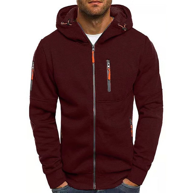 Herren Kapuzenpullover mit Weicher Baumwollmischung – Warm & Atmungsaktiv für Herbst & Winter