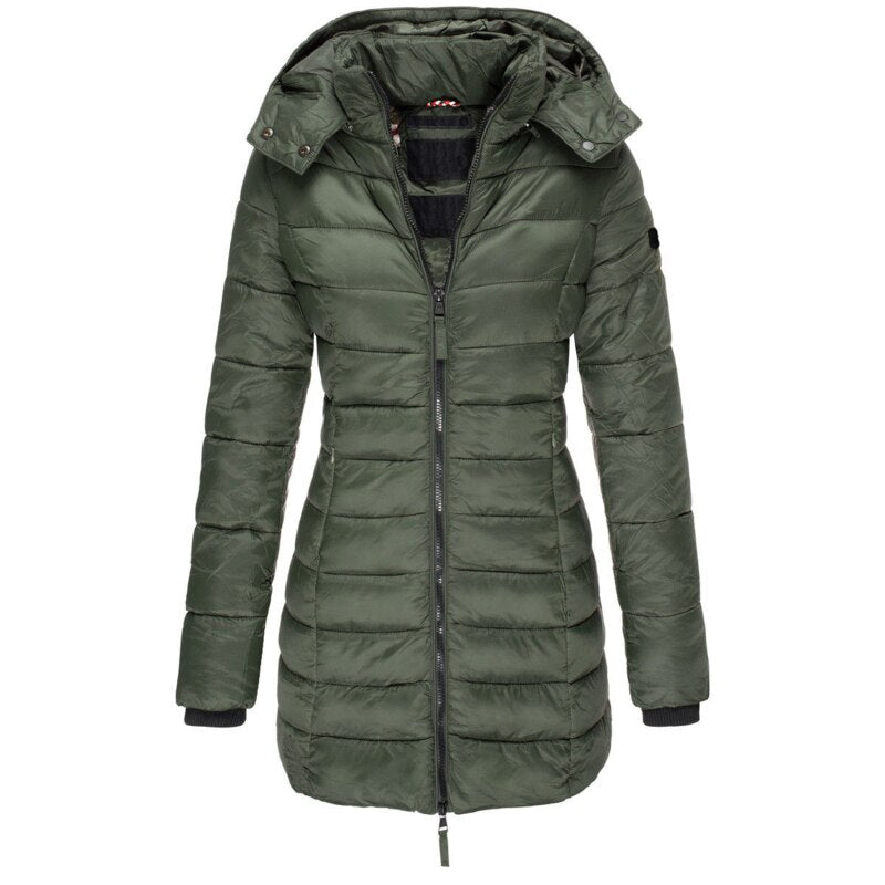 Lange Daunenjacke mit hochwertiger Isolierung - Ideal für Winter