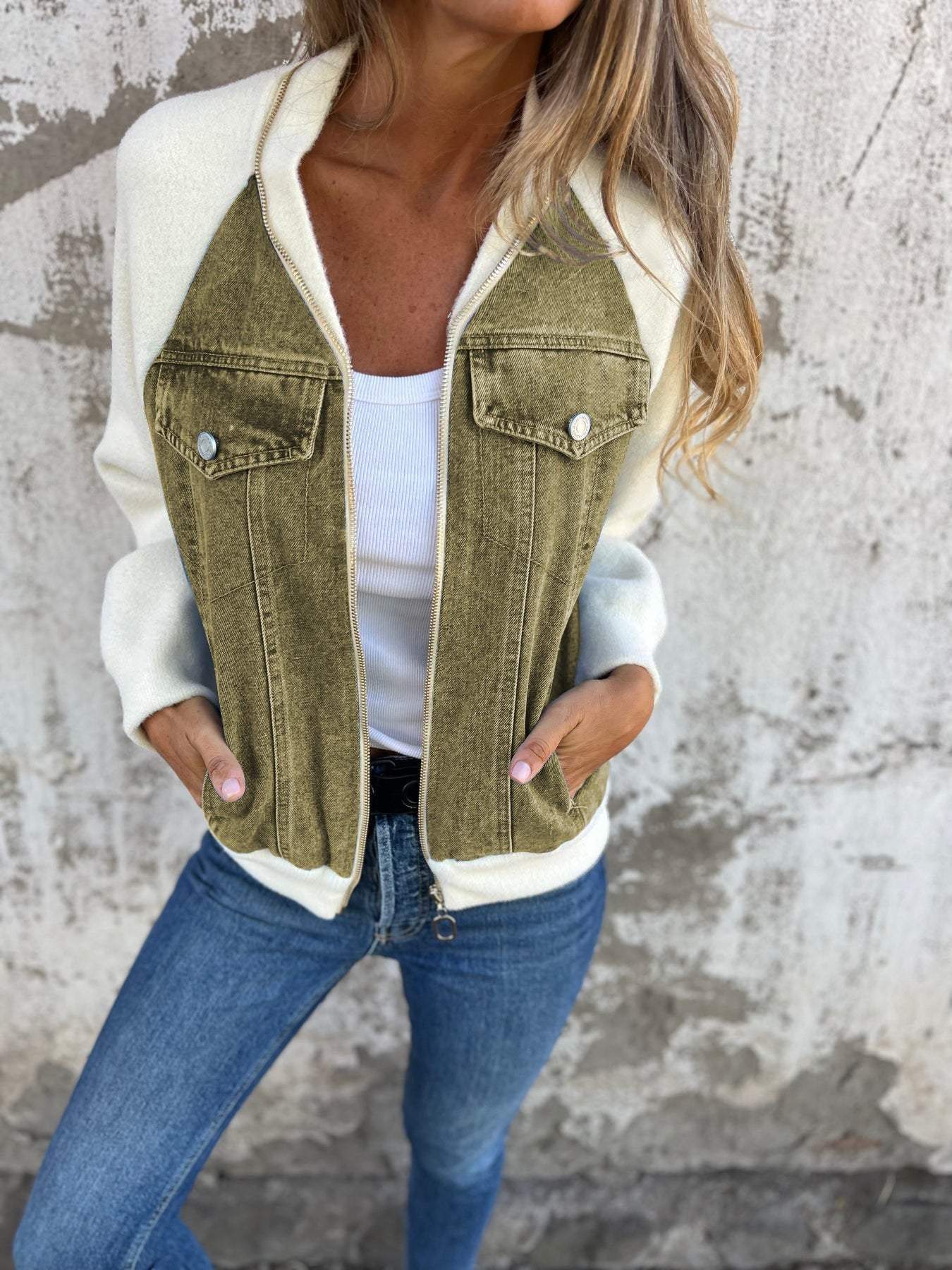 Emory - Moderne Jacke mit Jeansstoff