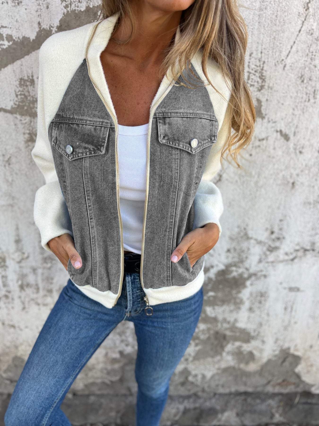Emory - Moderne Jacke mit Jeansstoff