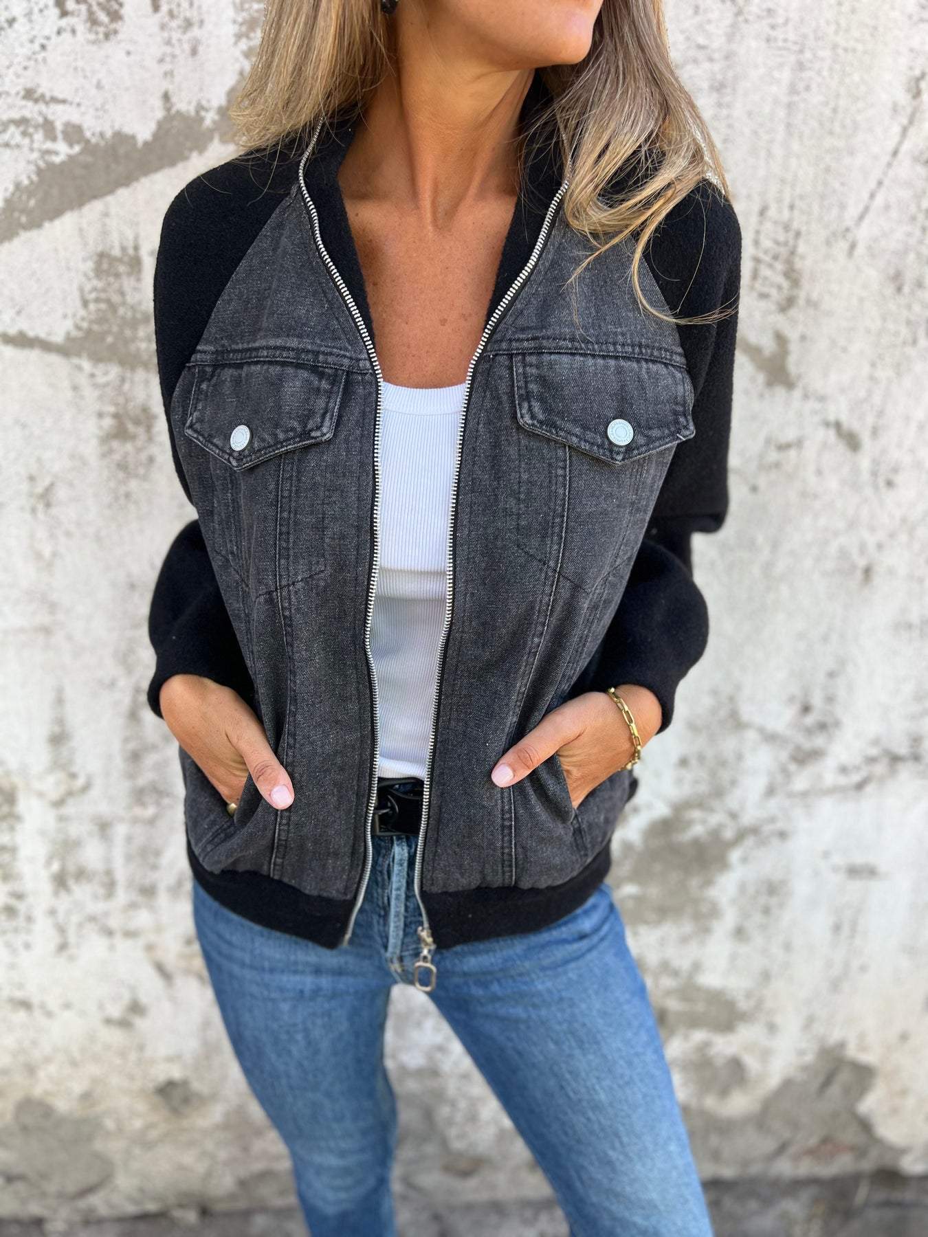Emory - Moderne Jacke mit Jeansstoff