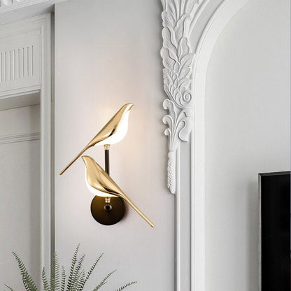 Dimmbare Wandleuchte in Vogel-Form