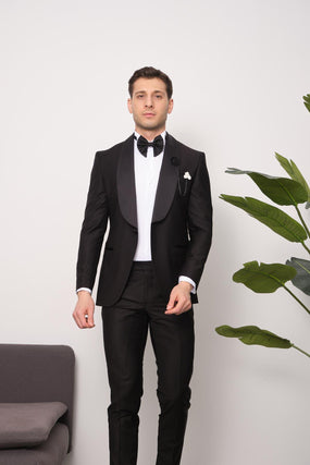 Herren 3-teiliger Anzug Mocha – Slim Fit Sakko, Weste & Hose - Ideal für Herbst & Winter