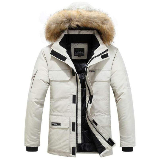 Wasserabweisender Langer Parka Mit Verstellbarer Kapuze Und Seitentaschen | Ideal Für Herbst/Winter