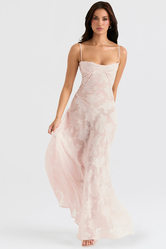 Spitzen-Maxikleid mit Schimmerndem Stoff | Ideal für Frühling und Sommer