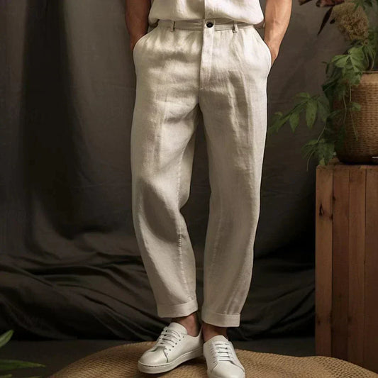 Herren-Sommerhose mit schmal zulaufendem Bein und lockerem Schnitt