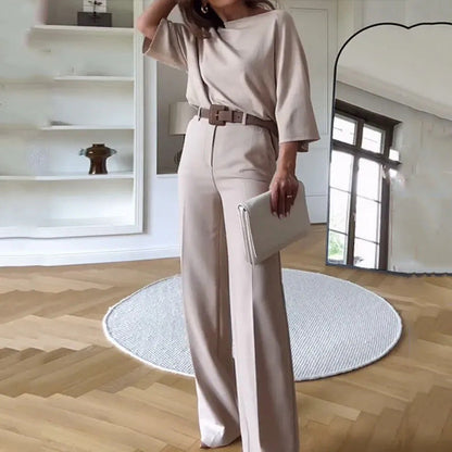 Elegantes Top und Hose Set - Ideal für Frühling und Herbst
