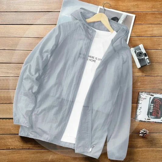 Ultraleichte Herren-Sommerjacke mit Kapuze | Ideal für den Sommer