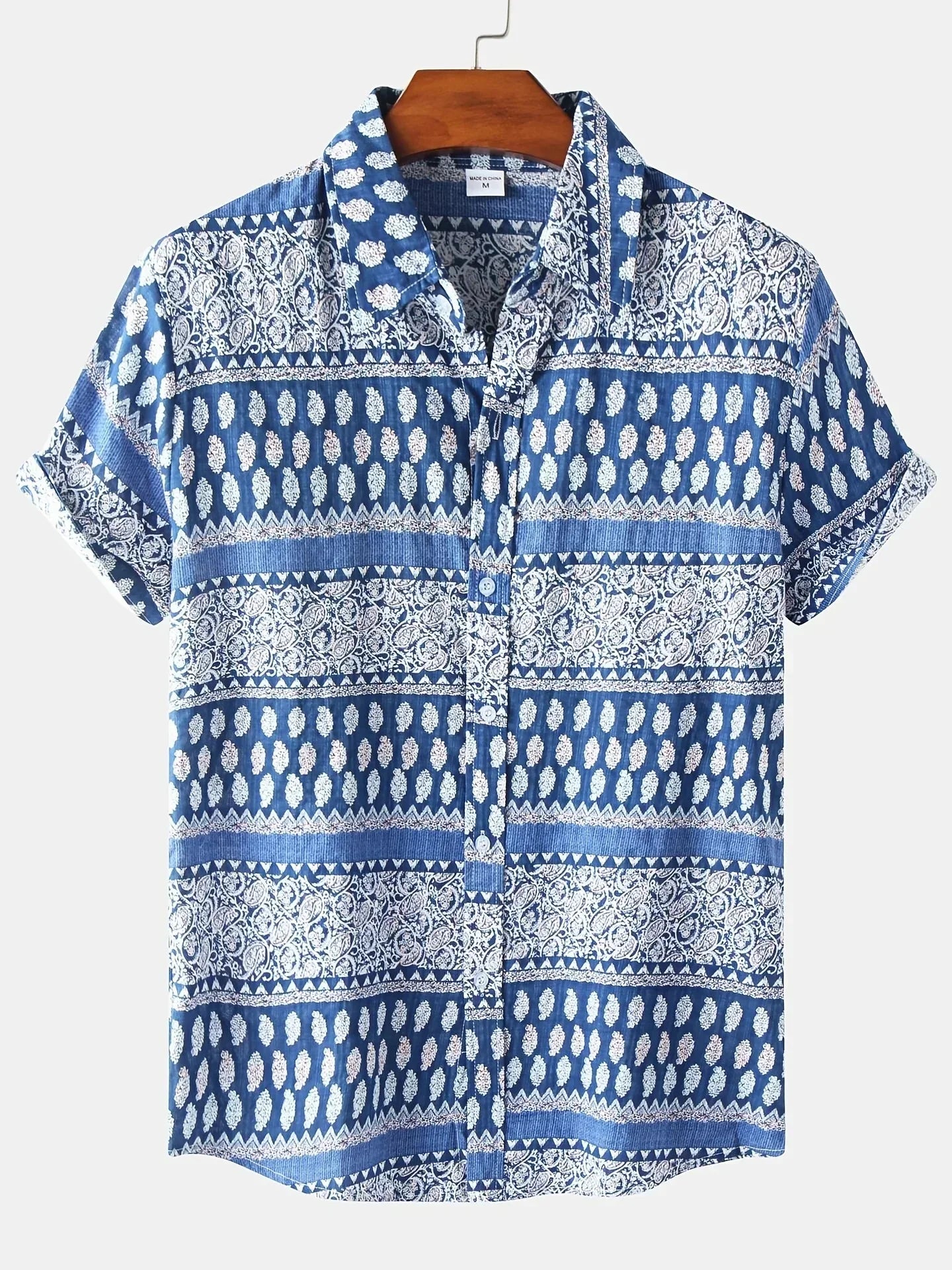 Dantes - Hawaii-Hemd mit Blumendruck für Männer