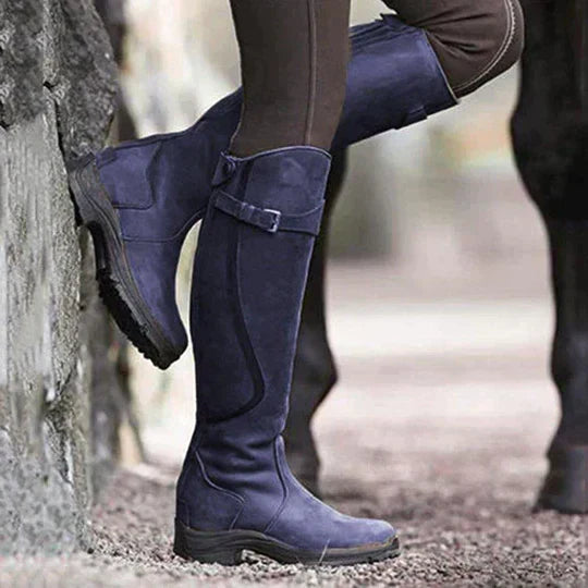 Wasserdichte Reitstiefel mit rutschfester Sohle und gepolsterter Einlegesohle | Ideal für alle Wetterbedingungen