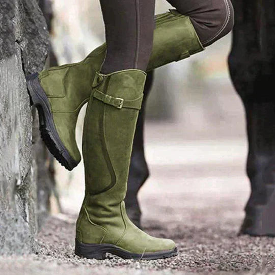 Wasserdichte Reitstiefel mit rutschfester Sohle und gepolsterter Einlegesohle | Ideal für alle Wetterbedingungen