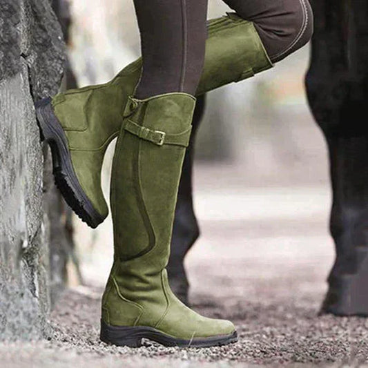 Wasserdichte Reitstiefel mit rutschfester Sohle und gepolsterter Einlegesohle | Ideal für alle Wetterbedingungen