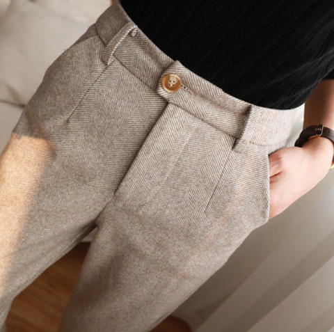 Weite Damenhose mit hoher Taille – Ideal für  Sommerhose